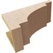 Ekena Millwork 6"W x 12"D x 6"H Wide Mediterranean Rough Cedar Woodgrain TimberThane Corbel, Primed Tan CORUR06X12X06MEDRCPR - alternate 2
